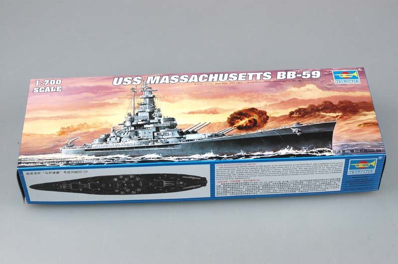 Trumpeter 05761 American Battleship USS Massachusetts (BB-59) 1/700 – zdjęcie 2