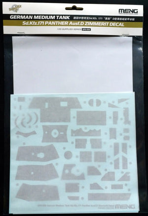 Meng Model SPS-058 Sd.Kfz.171 Panther Ausf.D Zimmerit Decal 1/35 – image 2