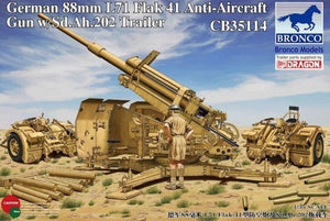 Bronco CB35114 German 88 mm L71 Flak 41 AA Gun w /Sd.Ah.202 1/35