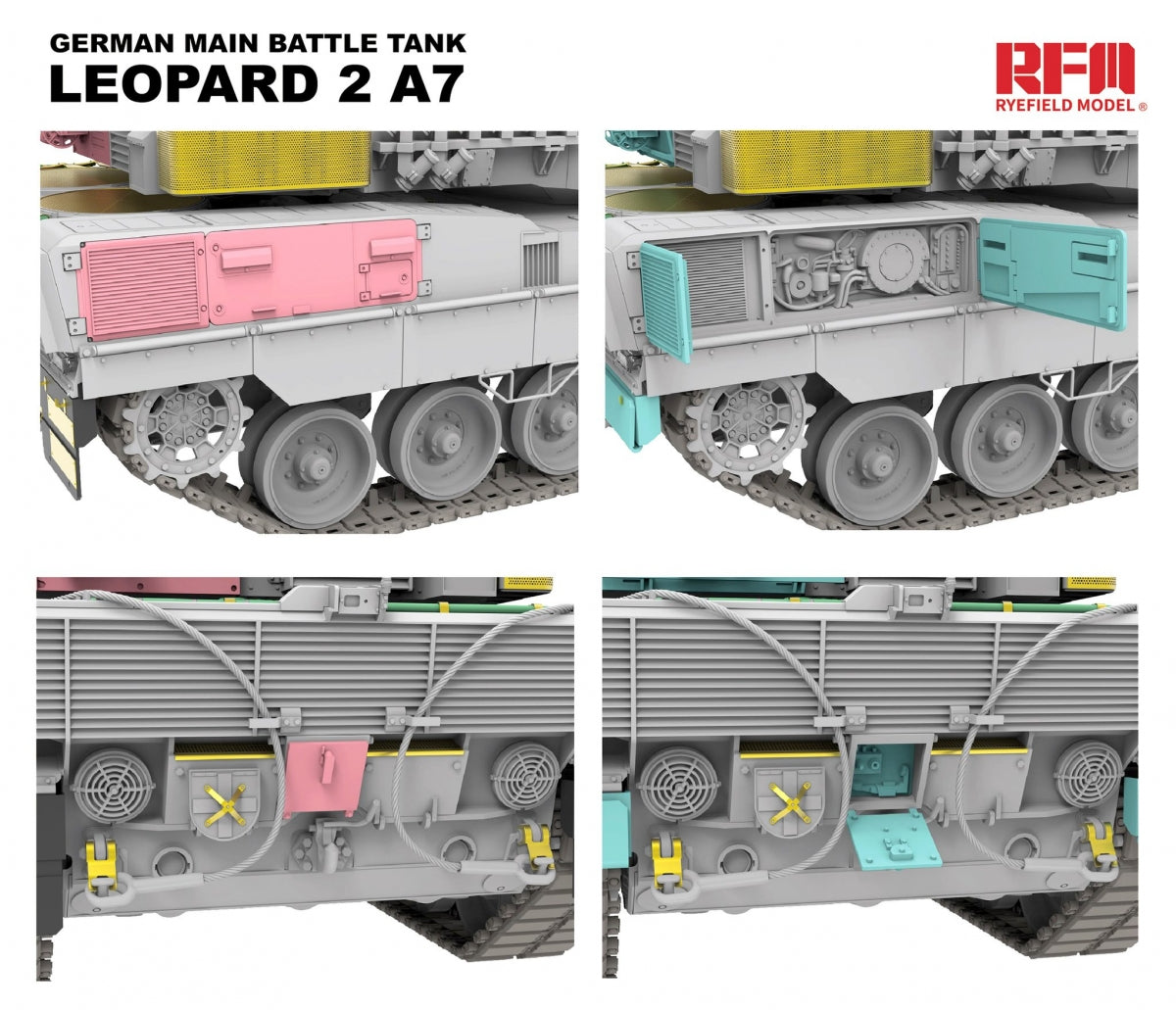 Rye Field Model 5108 Leopard 2 A7 German Main Battle Tank 1/35 – zdjęcie 8