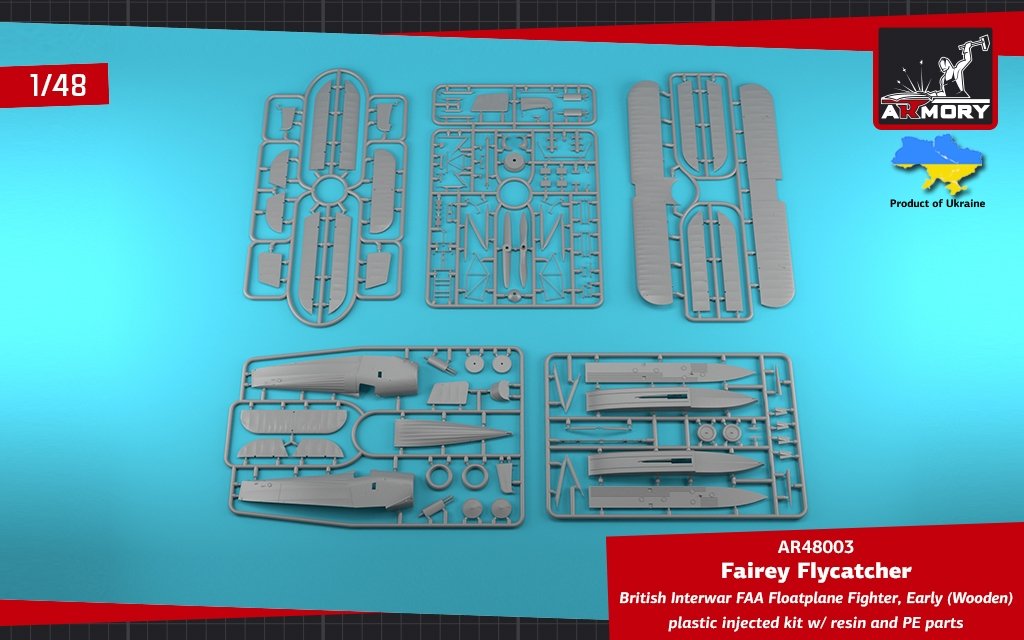 Armory Models 48003 Fairey Flycatcher British FAA Inter-War Floatplane Fighter, on Wooden Floats 1/48 – Bild 2