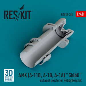 RESKIT RSU48-0384 AMX (A-11B, A-1B, A-1A) &amp;quot;Ghibli&amp;quot; exhaust nozzle for HobbyBoss kit (3D Printed) 1/48