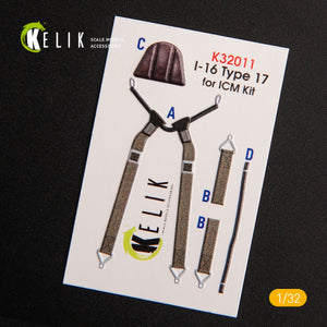KELIK K32011 I-16 TYPE 17 - INTERIOR 3D DECAL FOR ICM KIT 1/32 – zdjęcie 2