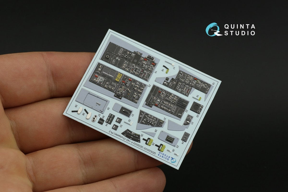 Quinta Studio QDS-32033 F-14D 3D-Printed &amp;amp; coloured Interior on decal paper ( Trumpeter ) (small version) 1/32 – zdjęcie 12