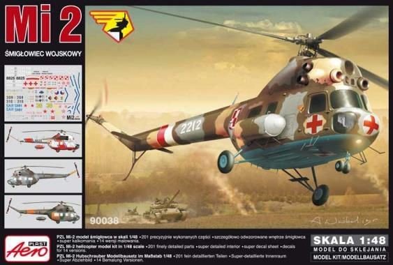 Aeroplast 90038 Mi-2 śmigłowiec wojskowy 1/48