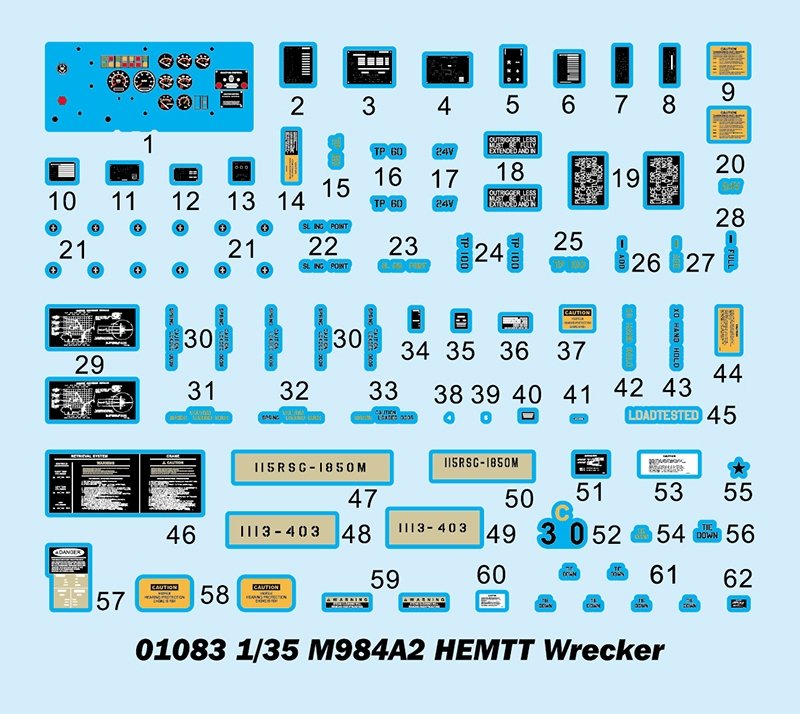 Trumpeter 01083 M984A2 HEMTT Wrecker 1/35 – zdjęcie 3
