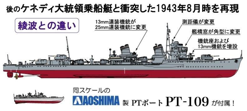 Fine Molds FW2 IJN &amp;quot;Special Type&amp;quot; Class Destroyer &amp;quot;Amagiri&amp;quot; 1/350 – zdjęcie 4