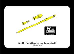 Aber 35L-086 German 2cm L/65 gun barrel for Flak 38 1/35 – zdjęcie 5