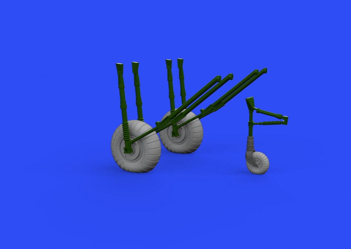 Eduard 648542 He 111 early wheels 1/48 ICM – zdjęcie 2