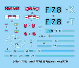 Trumpeter 04544 HMS Type 23 Frigate Kent F78 1/350 – zdjęcie 8