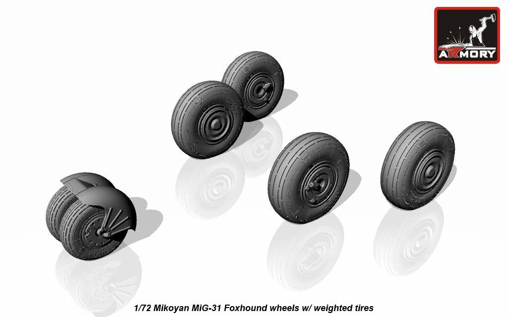 Armory Models AW72025 Mikoyan MiG-31 Foxhound wheels 1/72 – zdjęcie 4