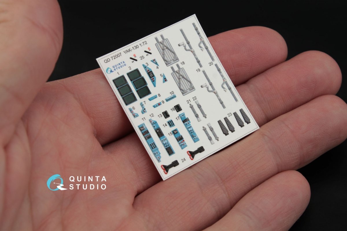 Quinta Studio QD72007 Yak-130 3D-Printed &amp;amp; coloured Interior on decal paper (for Zvezda kit) 1/72 – Bild 6