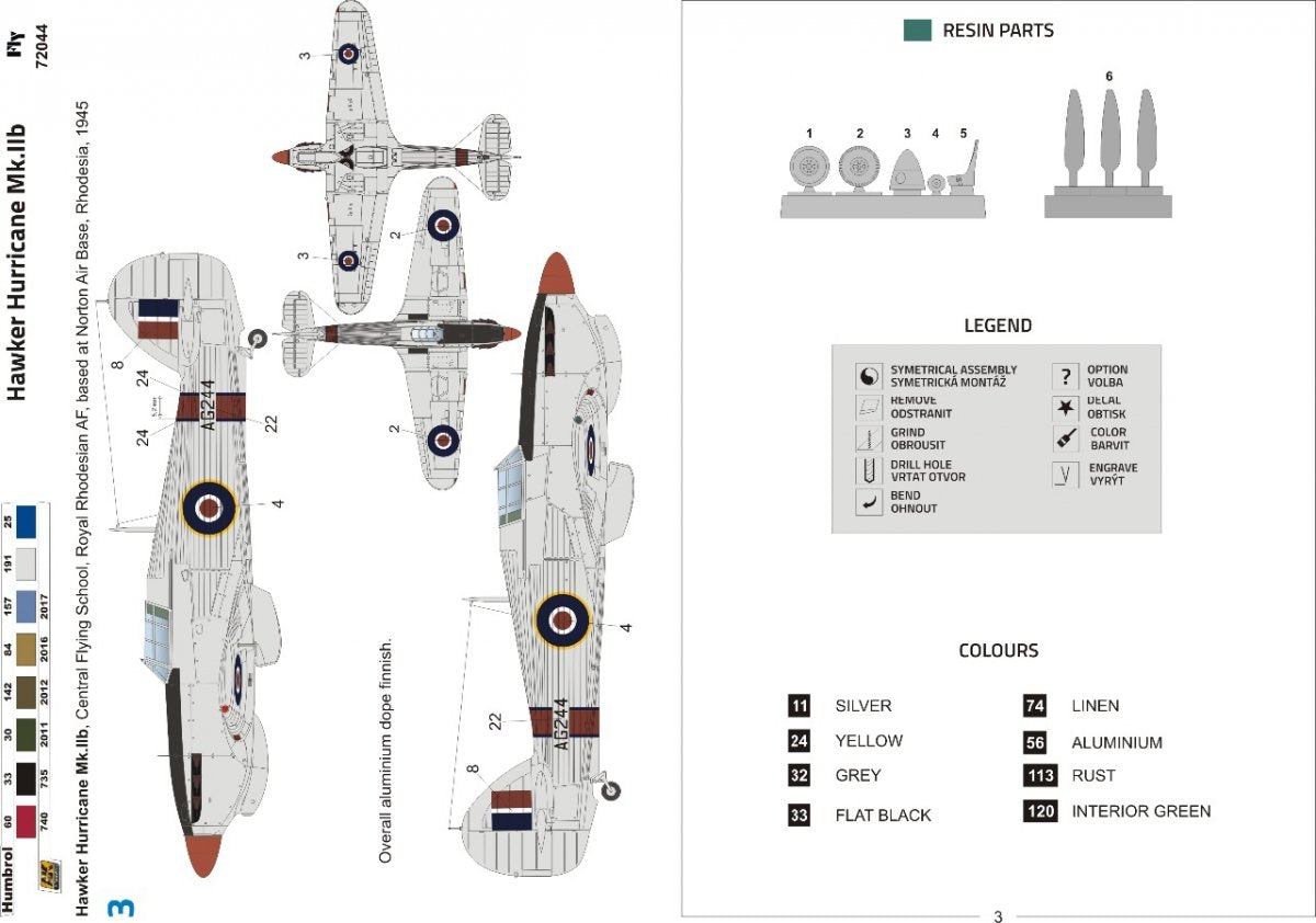 Fly 72044 Hawker Hurricane Mk.IIb 1/72 – zdjęcie 5
