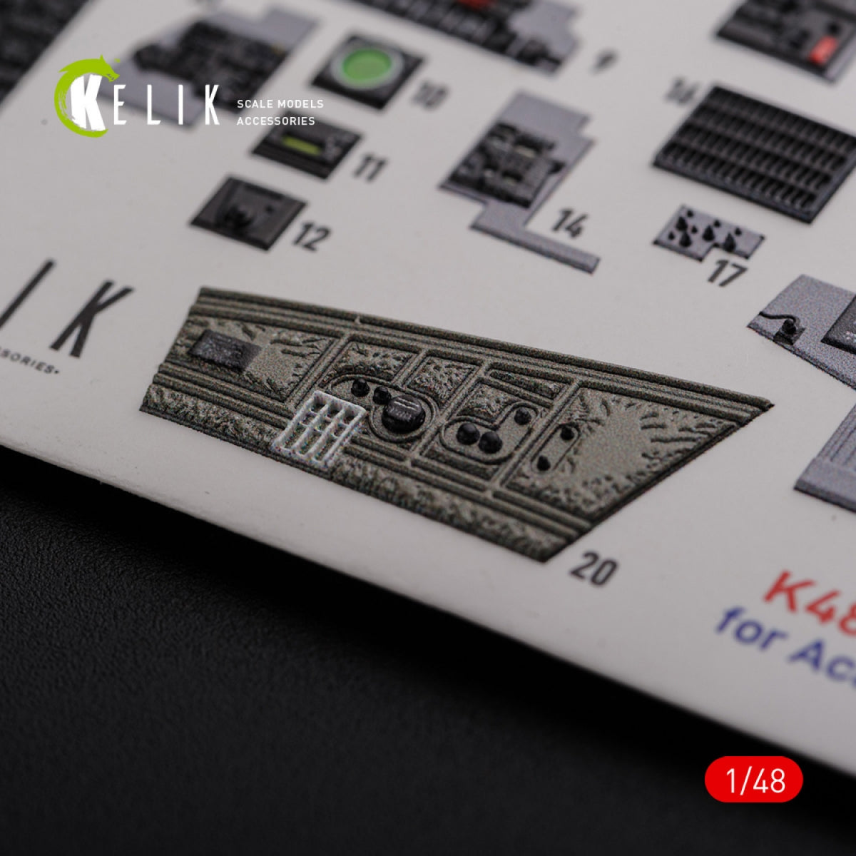 KELIK K48089 F-4J &amp;quot;Phantom II&amp;quot; interior 3D decals for Academy kit 1/48 – zdjęcie 8