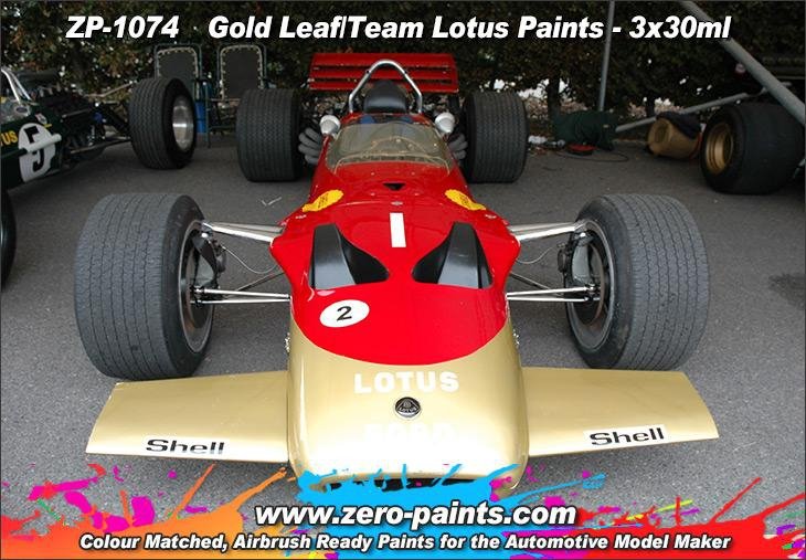 Zero Paints ZP-1074 Gold Leaf/Team Lotus 72 Paint Set 3x30ml – zdjęcie 2