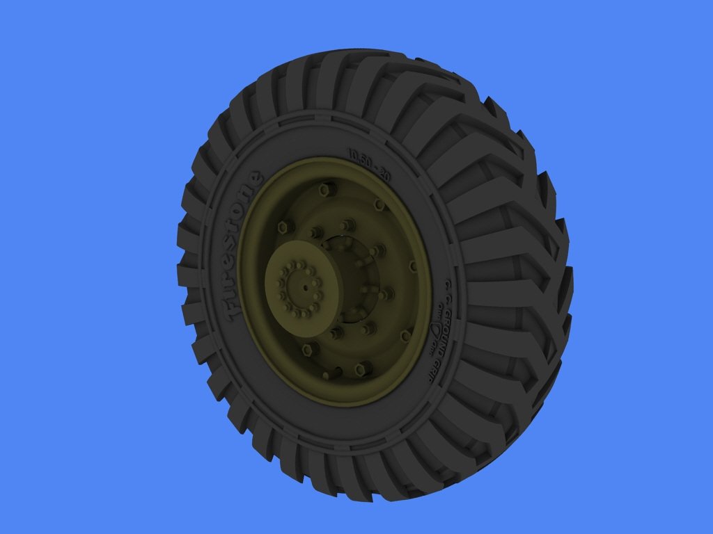 Panzer Art RE35-261 Bedford QLC road wheels (Firestone) 1/35 – image 4