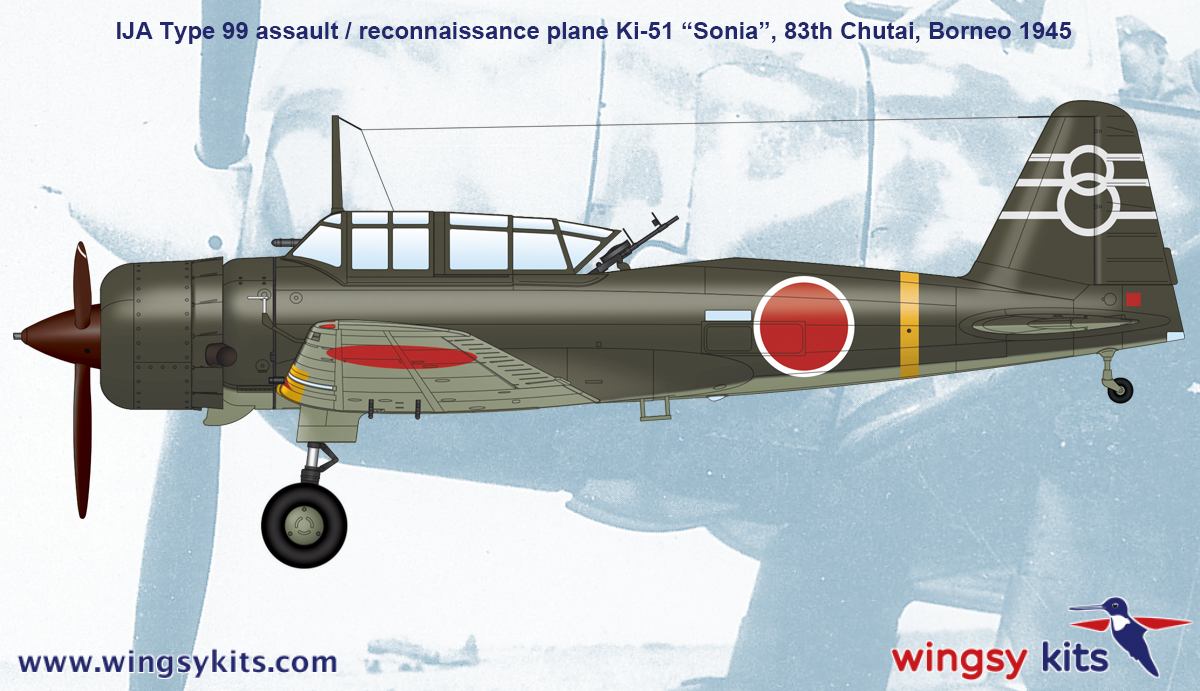 Wingsy Kits D5-05 IJA Type 99 assault/recon. plane Ki-51 “Sonia” 1/48 – zdjęcie 17