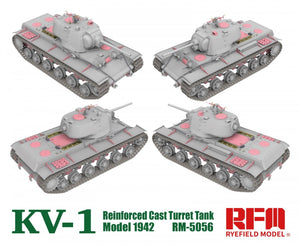Rye Field Model 5056 KV-1 Reinforced Cast Turret TankModel 1942 1/35 – zdjęcie 2