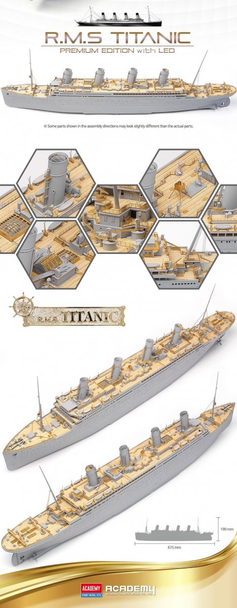Academy 14226 RMS Titanic Premium Edition with LED Units 1/400 – image 3