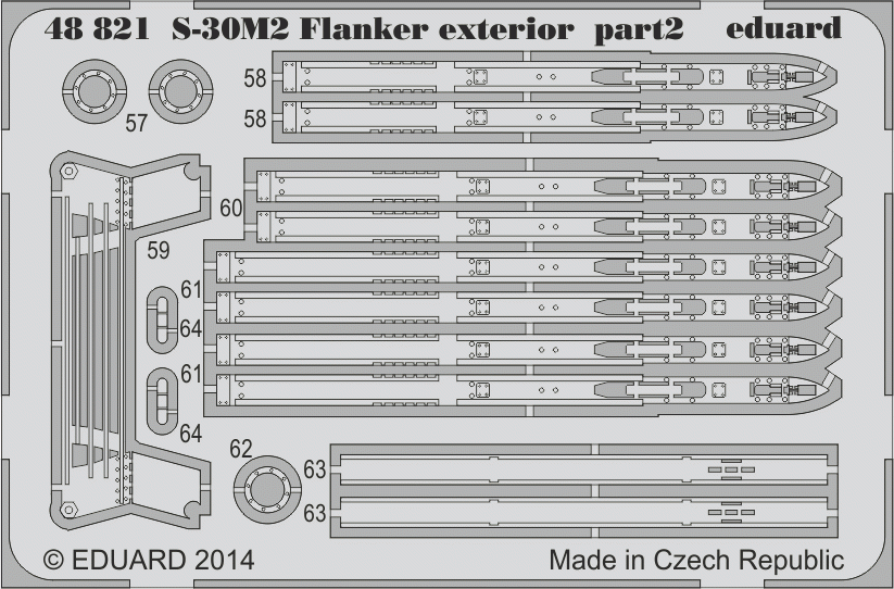 Eduard 48821 S-30M-2 Flanker exterior ACADEMY 1/48 – zdjęcie 2