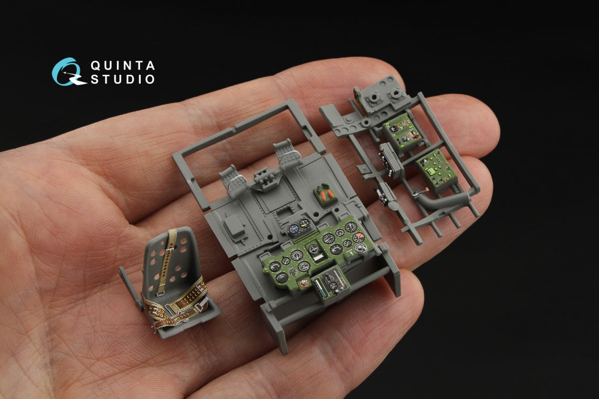 Quinta Studio QD35084 A6M2 Zero (Nakajima Prod.) 3D-Printed &amp;amp; coloured Interior on decal paper (Border Model) 1/35 – zdjęcie 7