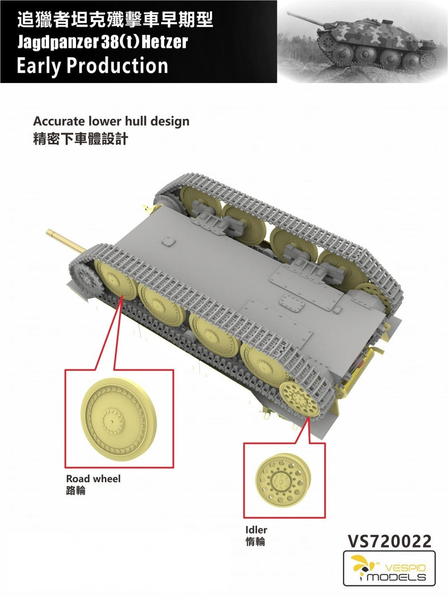 Vespid Models VS720022 Jagdpanzer 38(t) Hetzer Early Production 1/72 – image 4