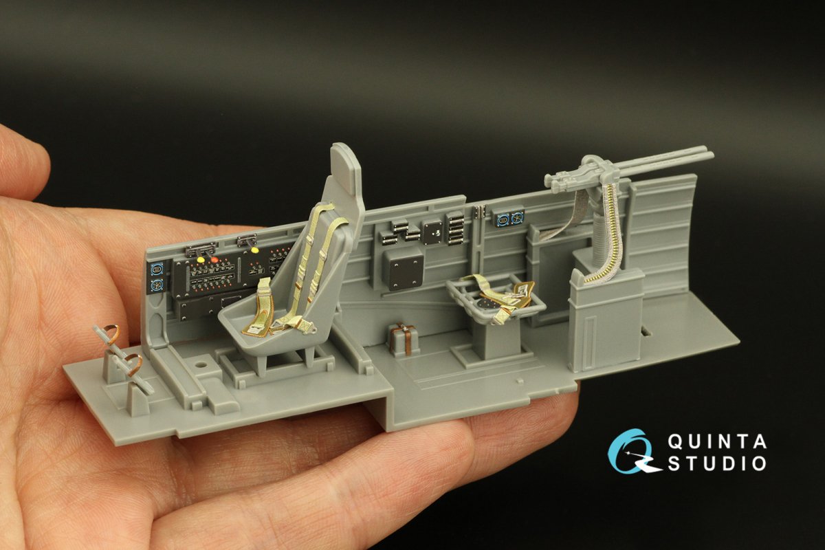 Quinta Studio QD32167 Ju 87D/G 3D-Printed &amp;amp; colored Interior on decal paper (Hasegawa) 1/32 – image 8