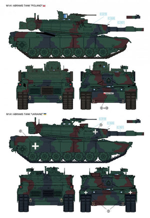 Rye Field Model 5106 M1A1 Abrams Ukraine/Poland - 2in1 Limited Edition 1/35 – zdjęcie 3