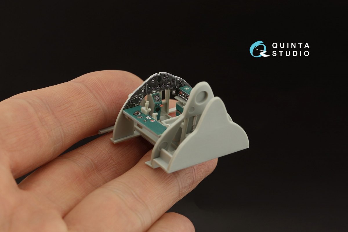 Quinta Studio QD48318 F4F-3 late 3D-Printed &amp;amp; colored Interior on decal paper (Hobby Boss) 1/48 – image 8