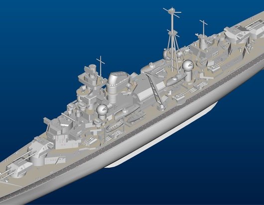 Trumpeter 05776 German Cruiser Admiral Hipper 1941 1/700 – zdjęcie 10