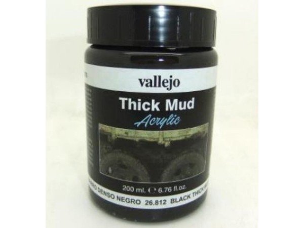 Vallejo 26812 Thick Mud - Black Mud 200ml