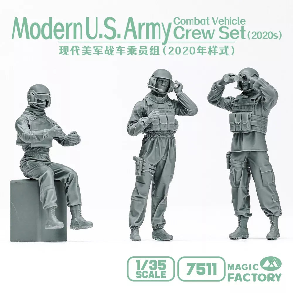 Magic Factory 7511 Modern US Army Combat Vehicle Crew Set (2020s) 1/35