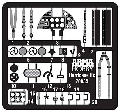Arma Hobby 70035 Hawker Hurricane Mk IIc Expert Set 1/72 – zdjęcie 2