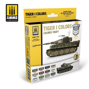 AMMO of Mig Jimenez 7182 TIGER I Colors Set 12x17ml