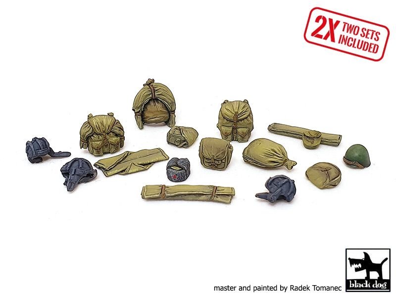 Black Dog T35225 Russian Army WW2 equipment accessories set 1/35 – zdjęcie 2