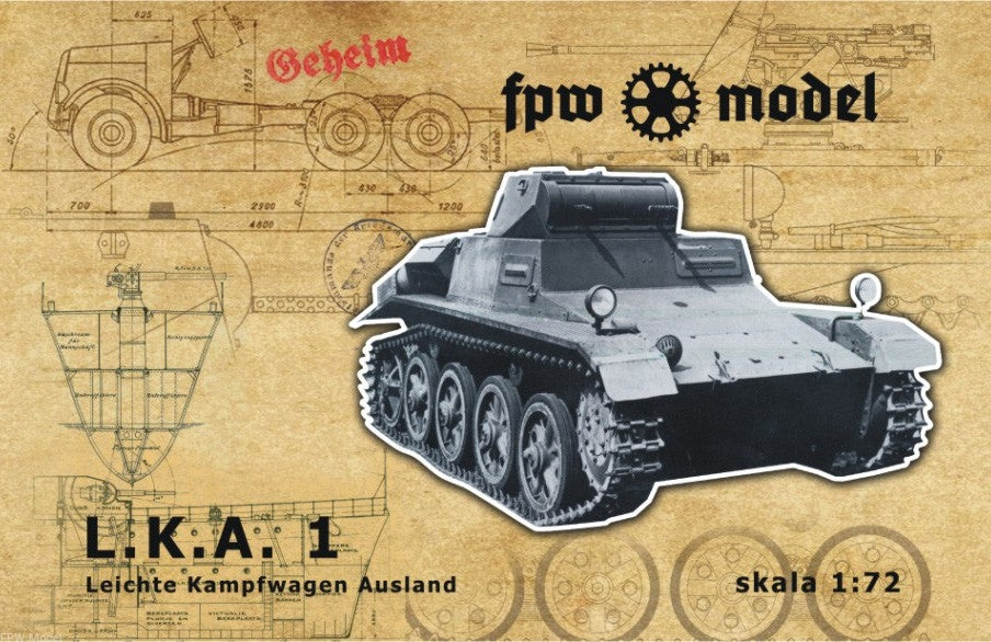 FPW modèle 72002 Leichte Kampfwagen Ausland 1 (LKA 1) 1/72 