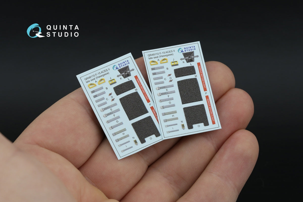 Quinta Studio QD48596 F-15E 3D-Printed &amp;amp; coloured Interior on decal paper (Hasegawa) 1/48 – zdjęcie 6