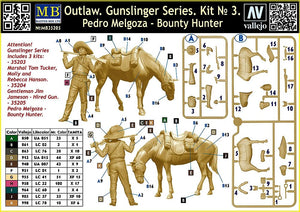 Master Box 35205 Outlaw. Gunslinger #3: Pedro Melgoza Bounty Hunter 1/35 – zdjęcie 3