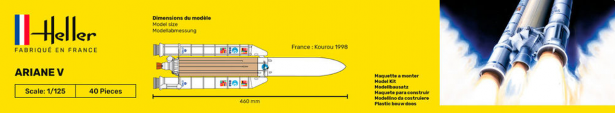 Heller 56441 STARTER KIT Ariane 5 1/125 – image 3