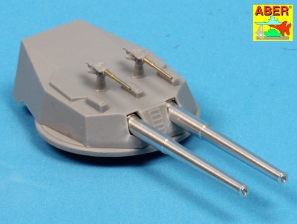 Aber 350L-65 Set of Barrels for H.M.S. Dreadnought battleship: 12&amp;#39;&amp;#39; Mk.X BLx 10pcs., 12cwt QF Mk I x 26pcs. 1/350 – zdjęcie 4