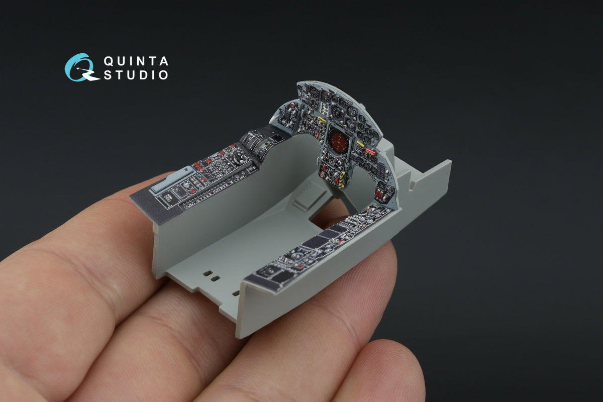 Intérieur coloré imprimé en 3D sur papier décalcomanie (Italeri) pour F-104S-ASA (Quinta Studio QDS-32181) (petite version) 1/32 – image 11