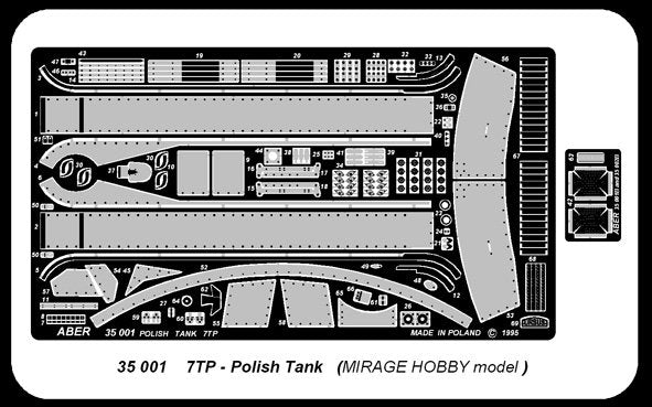Aber 35001 Polish light tank 7TP (MIR) 1/35 – zdjęcie 2
