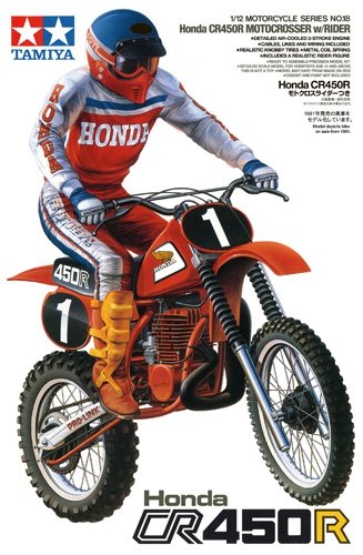 Tamiya 14018 Honda CR450R Motocrosser w/Rider 1/12