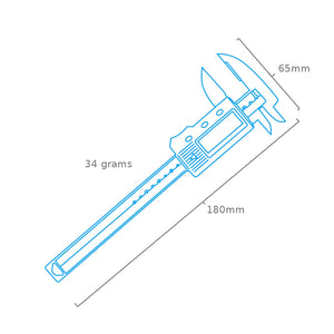 Modelcraft PGA1001 Plastic Digital LCD Caliper (100mm) – image 5