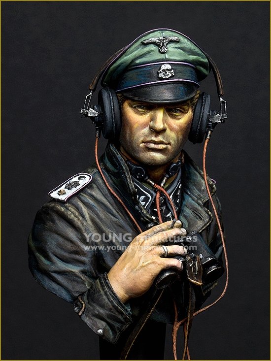 Young Miniatures YM1876 SS Panzer Commander Normandie 1944 1/10 – zdjęcie 2