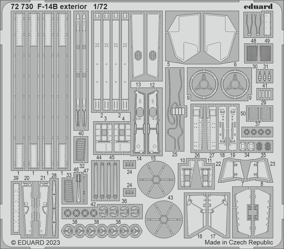 Eduard 72730 F-14B exterior ACADEMY 1/72