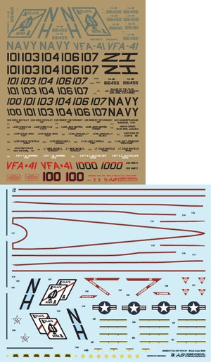 HobbyDecal AL48009V1 F/A-18F Black Aces 2008-2009 1/48 – zdjęcie 5