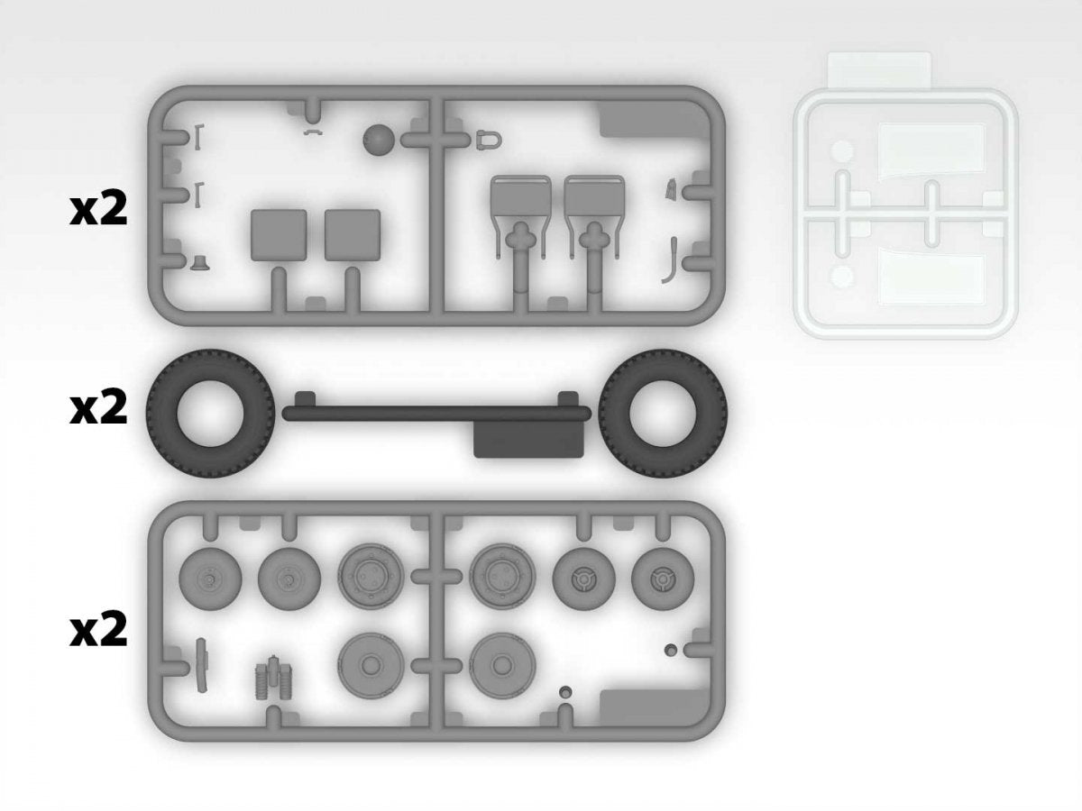 ICM 35573 Laffly (f) Typ V15T WWII German military vehicle 1/35 – zdjęcie 13