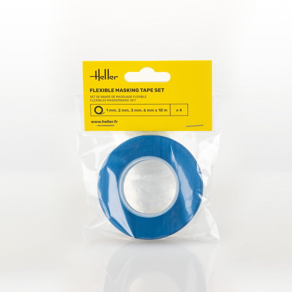 Heller 99014 Flexible masking tape set (1, 2, 3, 6 mm x 18 m)