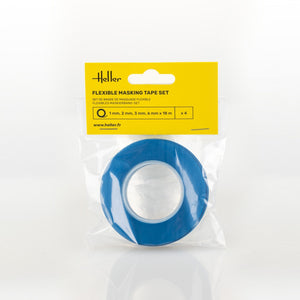 Heller 99014 Flexible masking tape set (1, 2, 3, 6 mm x 18 m) – zdjęcie 2